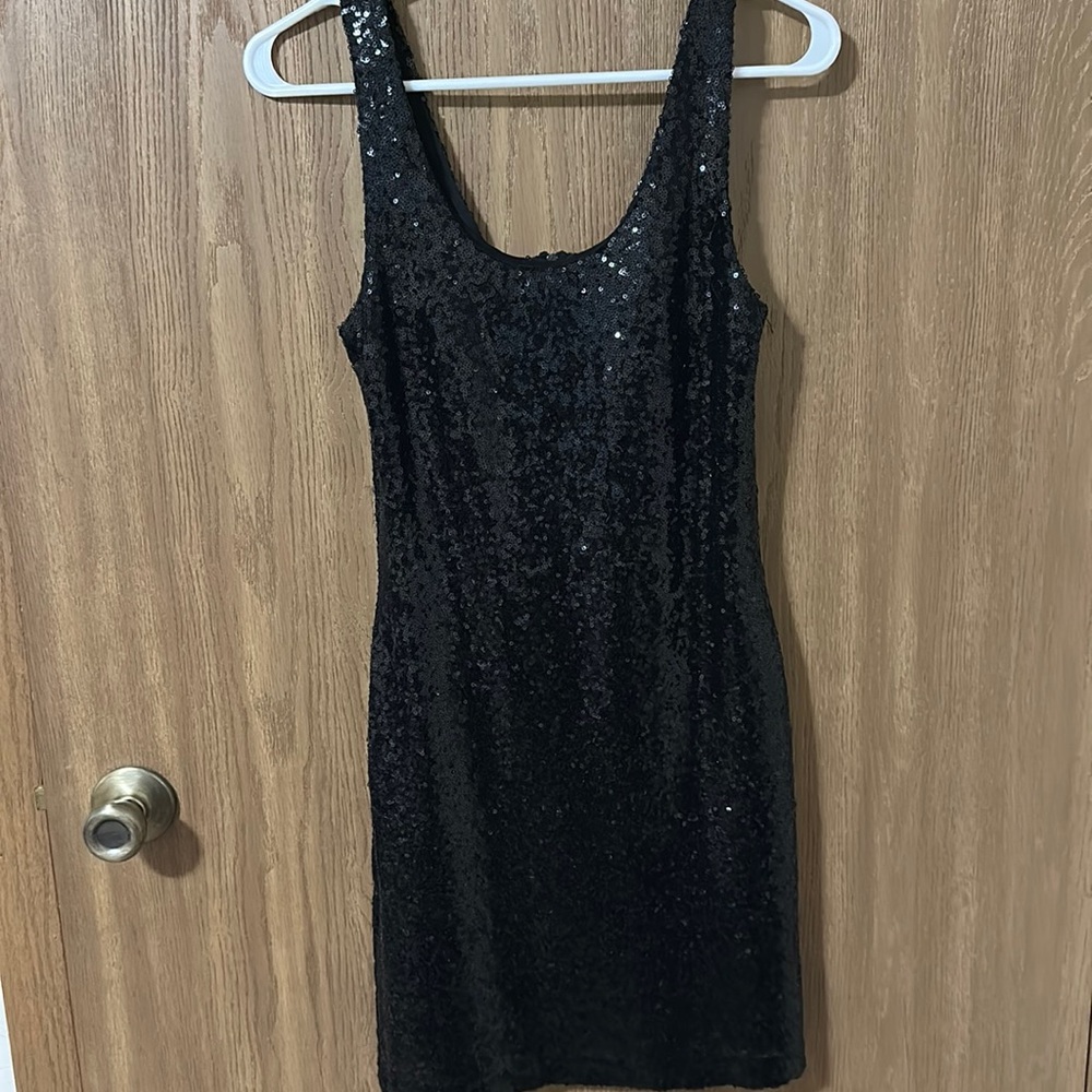 Sequin Black Dress